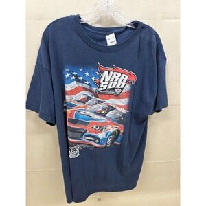 Gildan NRA 500 Texas Motor Speedway 2013 Racing T-Shirt Men XL Navy Blue Graphic